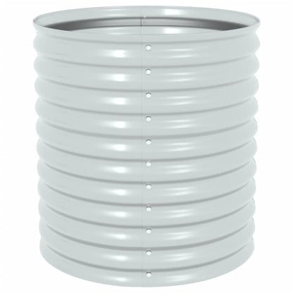 vidaXL Lit surélevé de jardin 80x80x81 cm Acier galvanisé Argenté