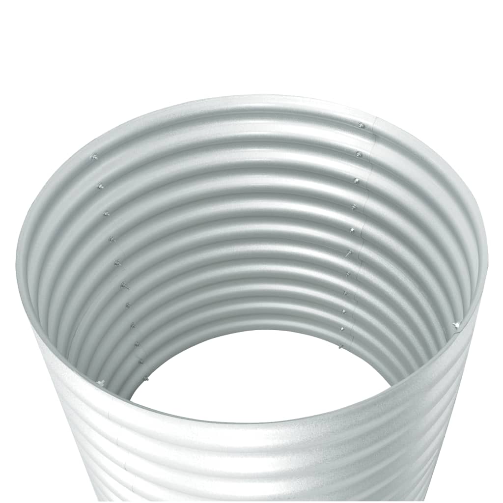 vidaXL Lit surélevé de jardin 80x80x81 cm Acier galvanisé Argenté
