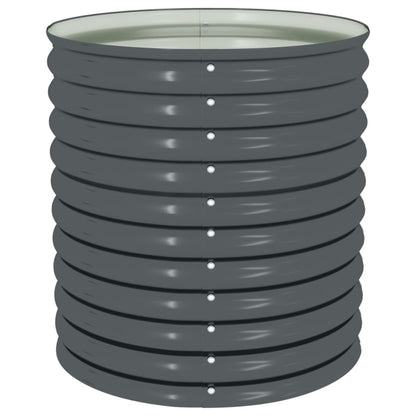 vidaXL Lit surélevé de jardin 80x80x81 cm Acier galvanisé Gris