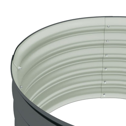 vidaXL Lit surélevé de jardin 80x80x44 cm Acier galvanisé Gris