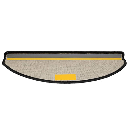 vidaXL Tapis d'escalier 15 pcs noir 65x21x4 cm