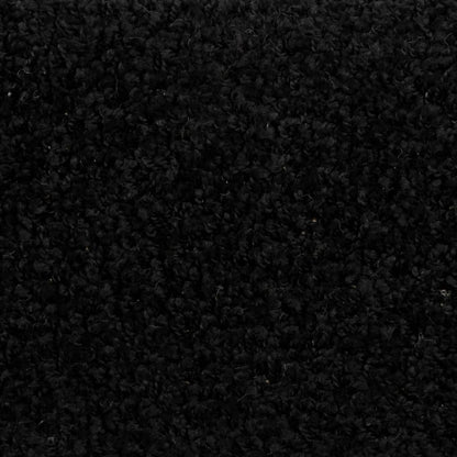 vidaXL Tapis d'escalier 15 pcs noir 65x21x4 cm