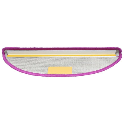 vidaXL Tapis d'escalier 15 pcs violet 65x21x4 cm