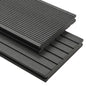 vidaXL Panneaux de terrasse solides et accessoires WPC 16m² 2,2 m Gris