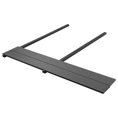 vidaXL Panneaux de terrasse solides et accessoires WPC 16m² 2,2 m Gris