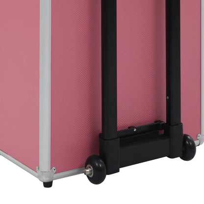 vidaXL Chariot de maquillage Aluminium Rose