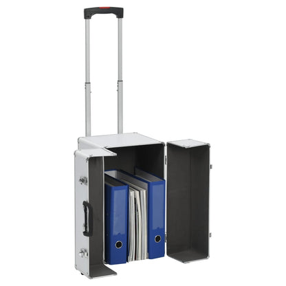 vidaXL Valise de pilote 47 x 39 x 27 cm Argenté Aluminium