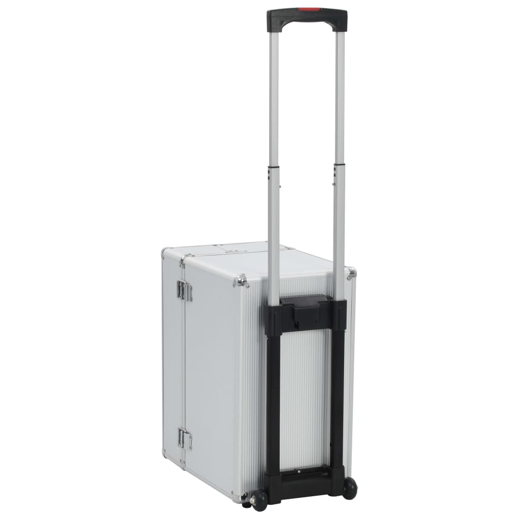 vidaXL Valise de pilote 47 x 39 x 27 cm Argenté Aluminium