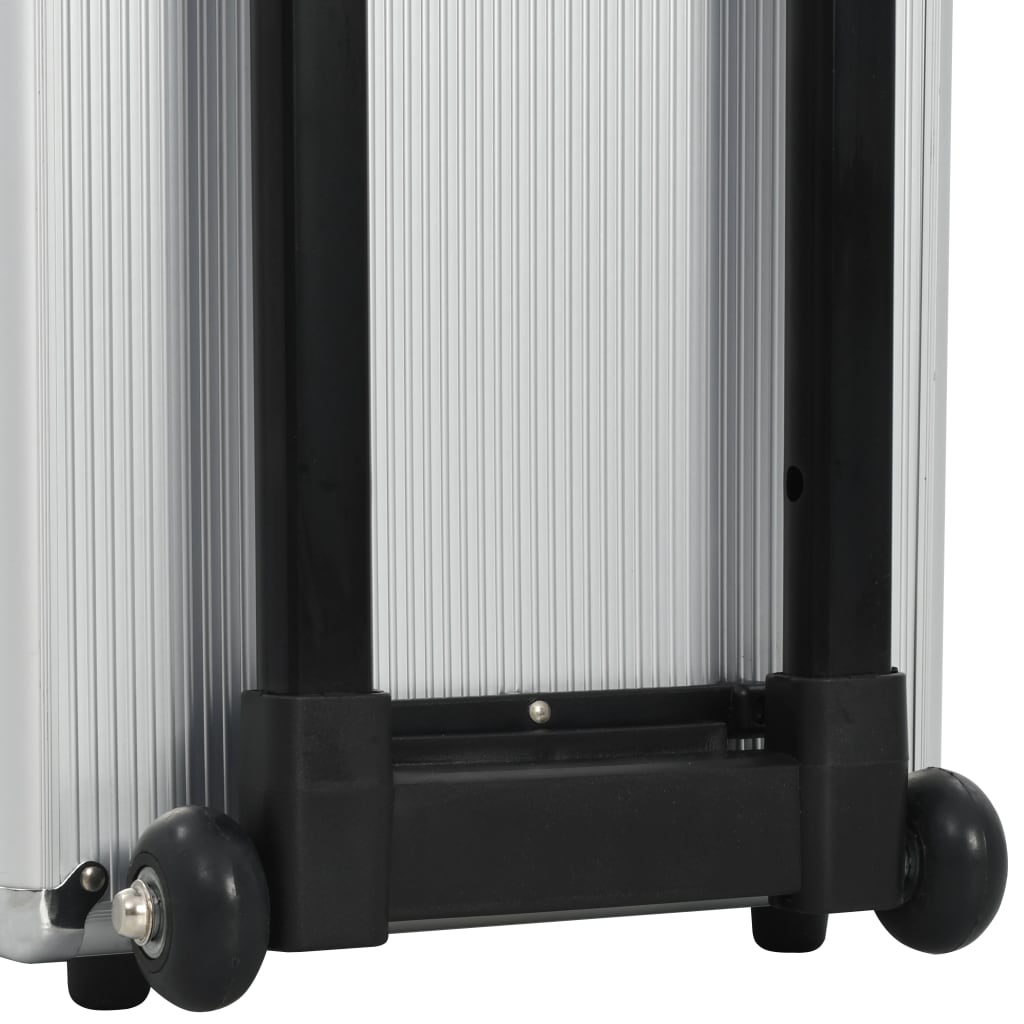 vidaXL Valise de pilote 47 x 39 x 27 cm Argenté Aluminium