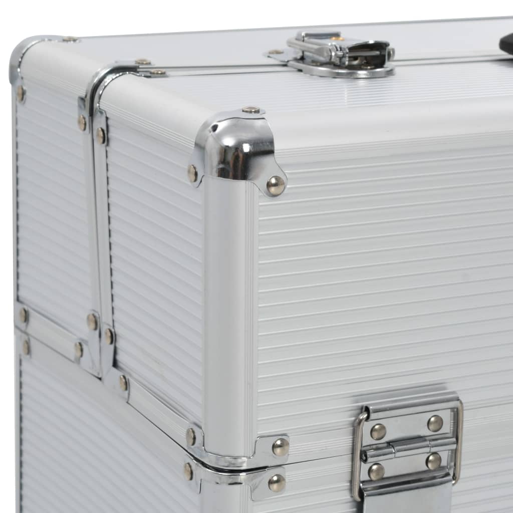 vidaXL Valise de pilote 47 x 39 x 27 cm Argenté Aluminium