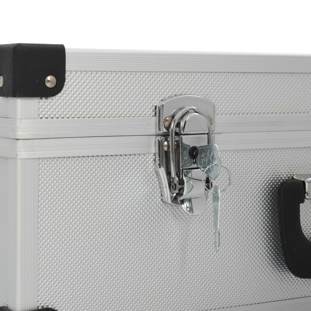 vidaXL Valise à outils 46 x 33 x 16 cm Argenté Aluminium