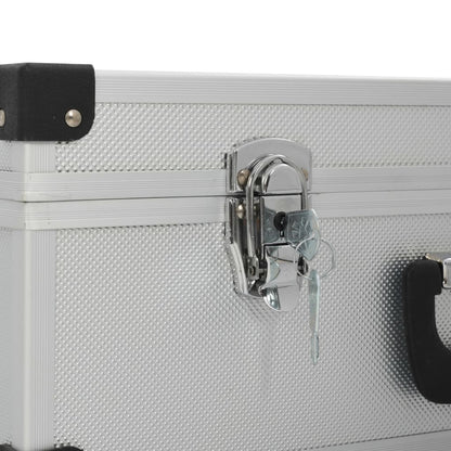 vidaXL Valise à outils 46 x 33 x 16 cm Argenté Aluminium