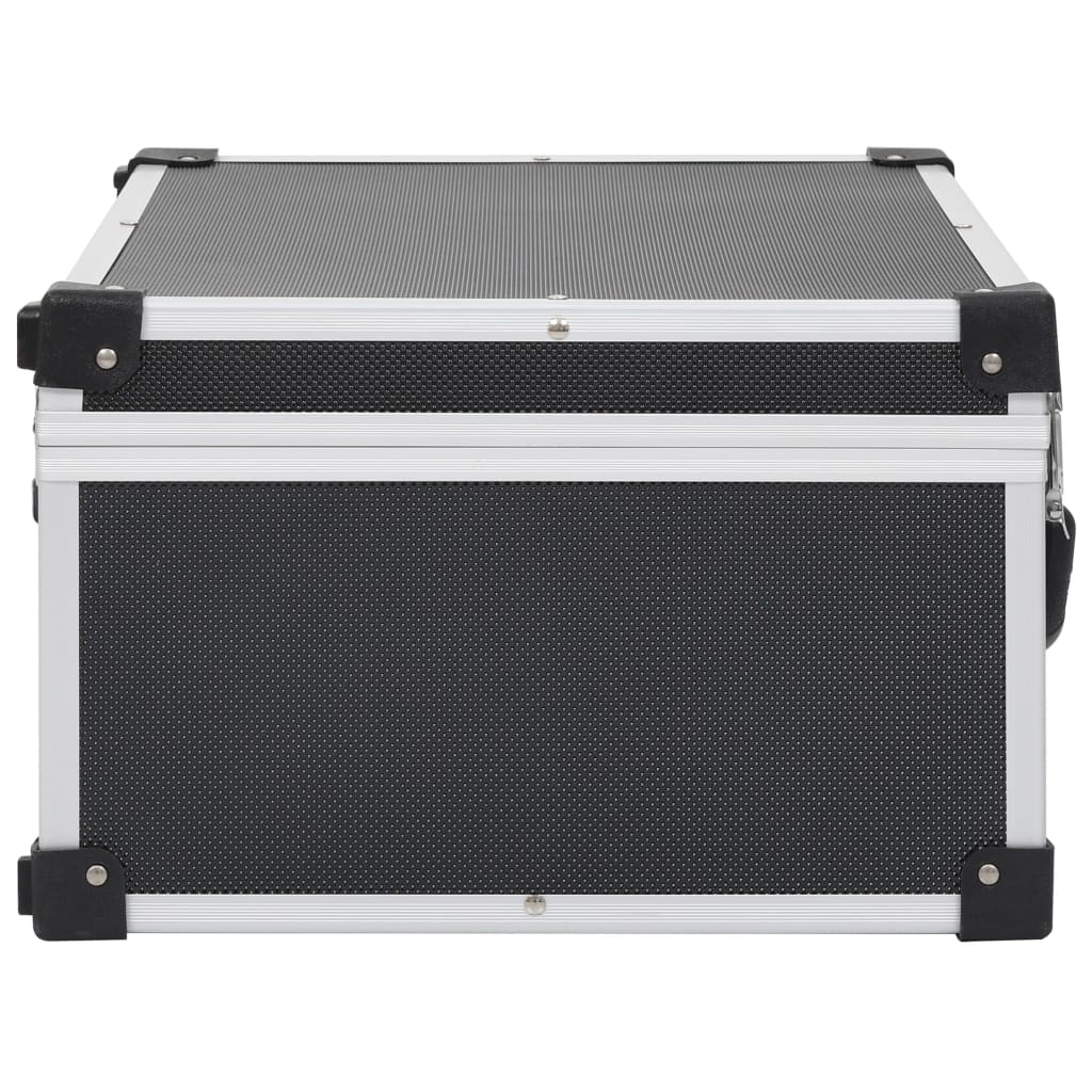 vidaXL Étui de CD pour 60 CD Aluminium ABS Noir