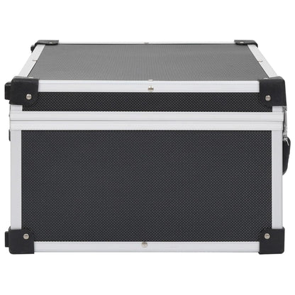 vidaXL Étui de CD pour 60 CD Aluminium ABS Noir