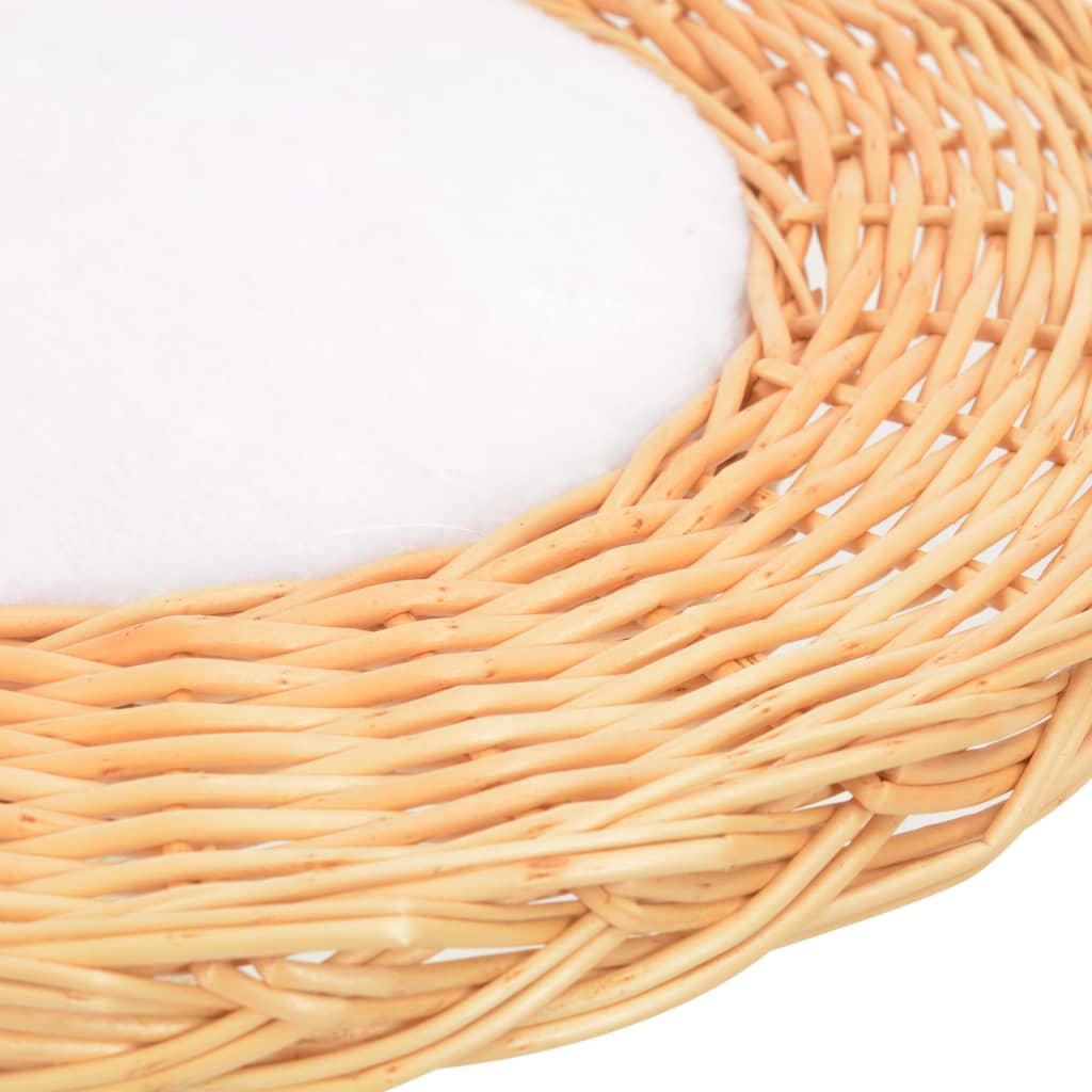 vidaXL Arbre à chat avec griffoir en sisal Naturel Bois de saule