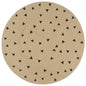 vidaXL Tapis fait à la main Jute avec imprimé à triangles 120 cm