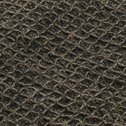 vidaXL Couverture en coton 160 x 210 cm Anthracite/Marron