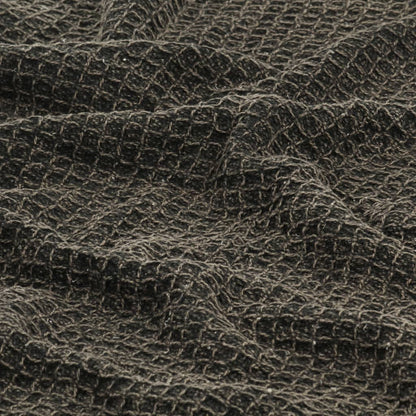 vidaXL Couverture en coton 160 x 210 cm Anthracite/Marron