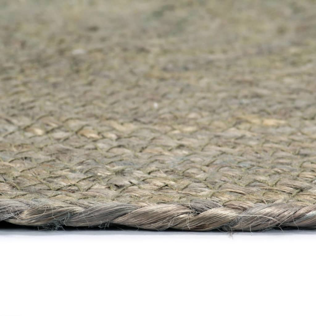 vidaXL Napperons 6 pcs Gris Plain 38 cm Rond Jute