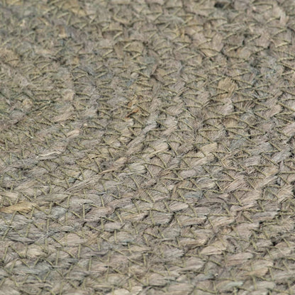 vidaXL Napperons 6 pcs Gris Plain 38 cm Rond Jute