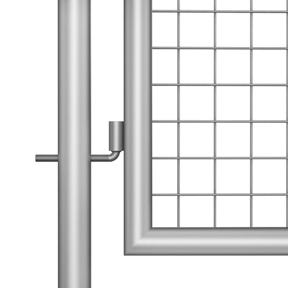 vidaXL Porte de jardin Acier galvanisé 415x125 cm Argenté