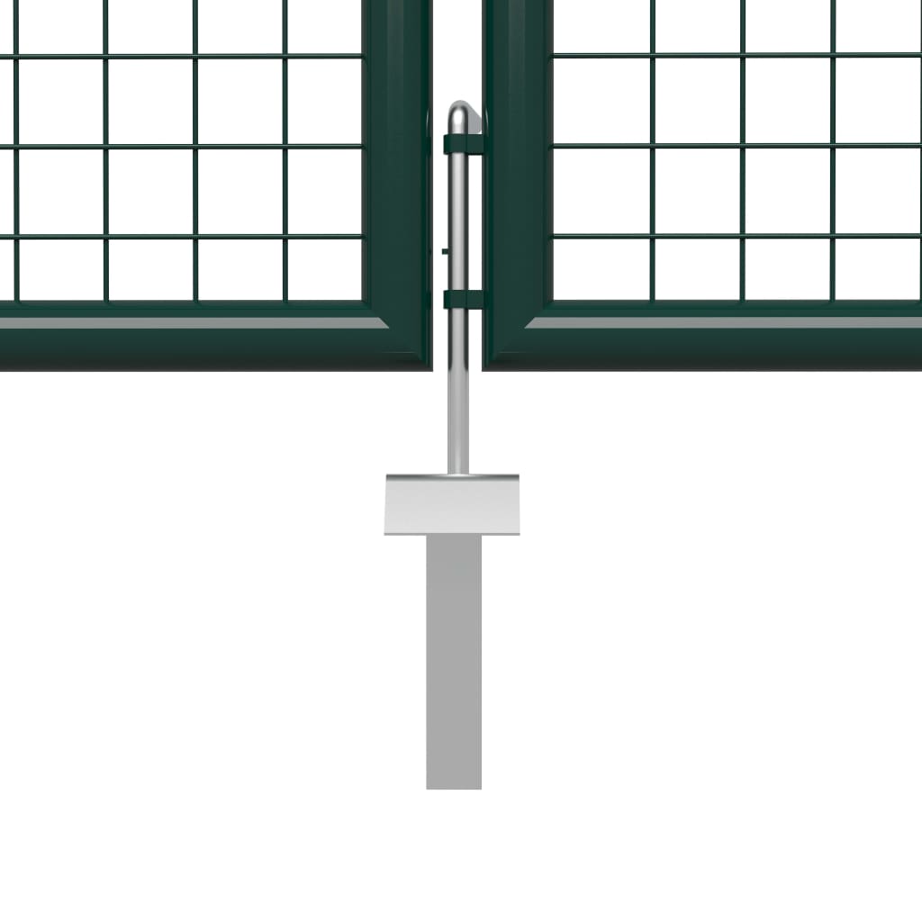 vidaXL Portail de jardin Acier 500 x 75 cm Vert