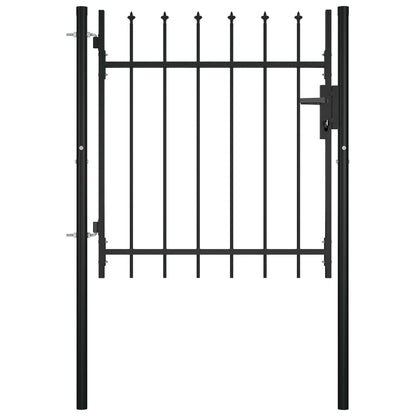 vidaXL Portail avec haut sous forme de lance 100x75 cm