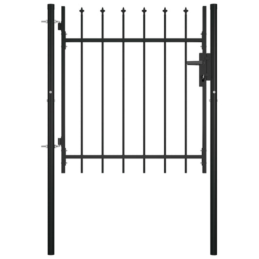 vidaXL Portail avec haut sous forme de lance 100x75 cm