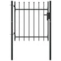 vidaXL Portail avec haut sous forme de lance 100x75 cm
