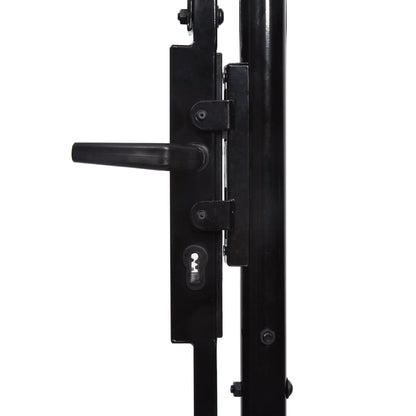 vidaXL Portail avec haut sous forme de lance 100x75 cm
