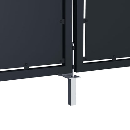 vidaXL Portail de jardin Acier 300 x 75 cm Anthracite
