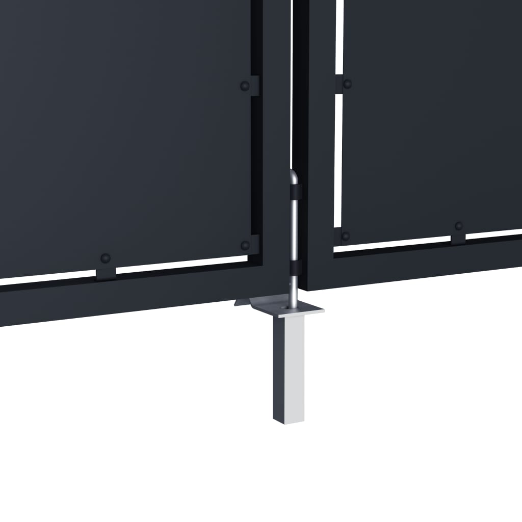 vidaXL Portail de jardin Acier 300x150 cm Anthracite