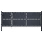 vidaXL Portail de jardin Acier 350 x 125 cm Anthracite