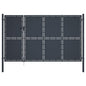 vidaXL Portail de jardin Acier 350 x 175 cm Anthracite