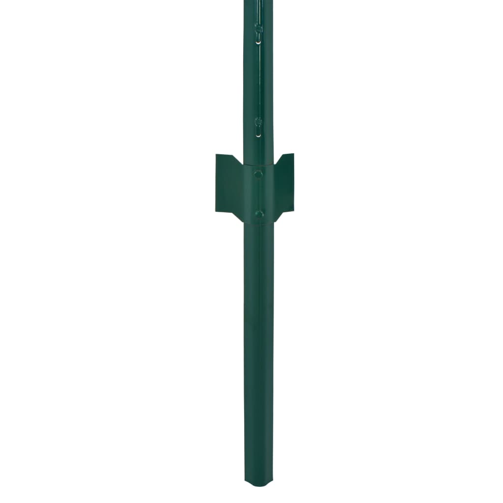 vidaXL Clôture en grillage métallique avec poteaux Acier 25x0,75m Vert