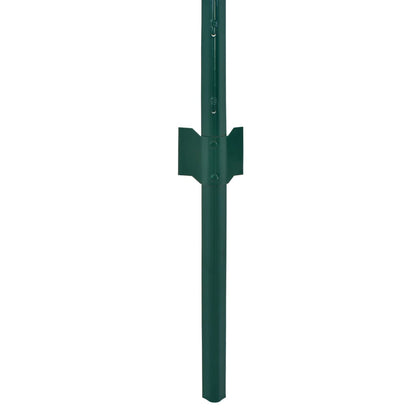 vidaXL Clôture en grillage métallique avec poteaux Acier 25x1,5 m Vert