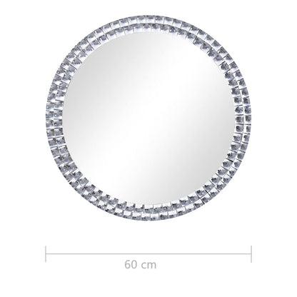 vidaXL Miroir mural 60 cm Verre trempé