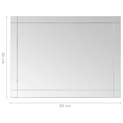 vidaXL Miroir mural 60x40 cm Verre