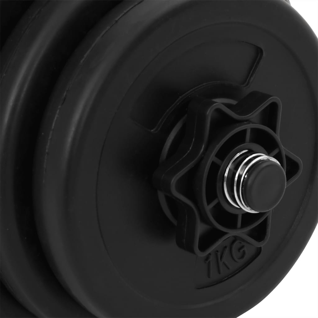 vidaXL Haltères 2 x 15 kg