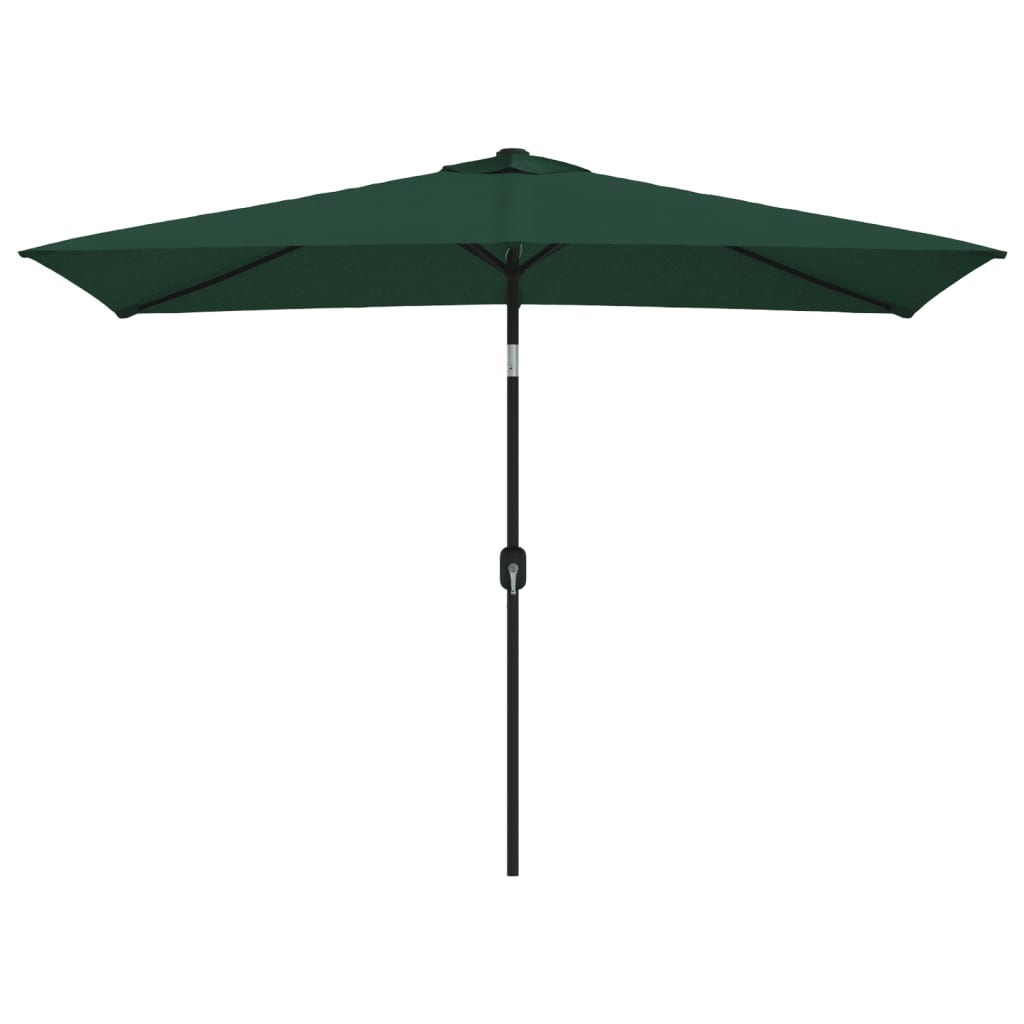 vidaXL Parasol 200 x 300 cm Vert Rectangulaire