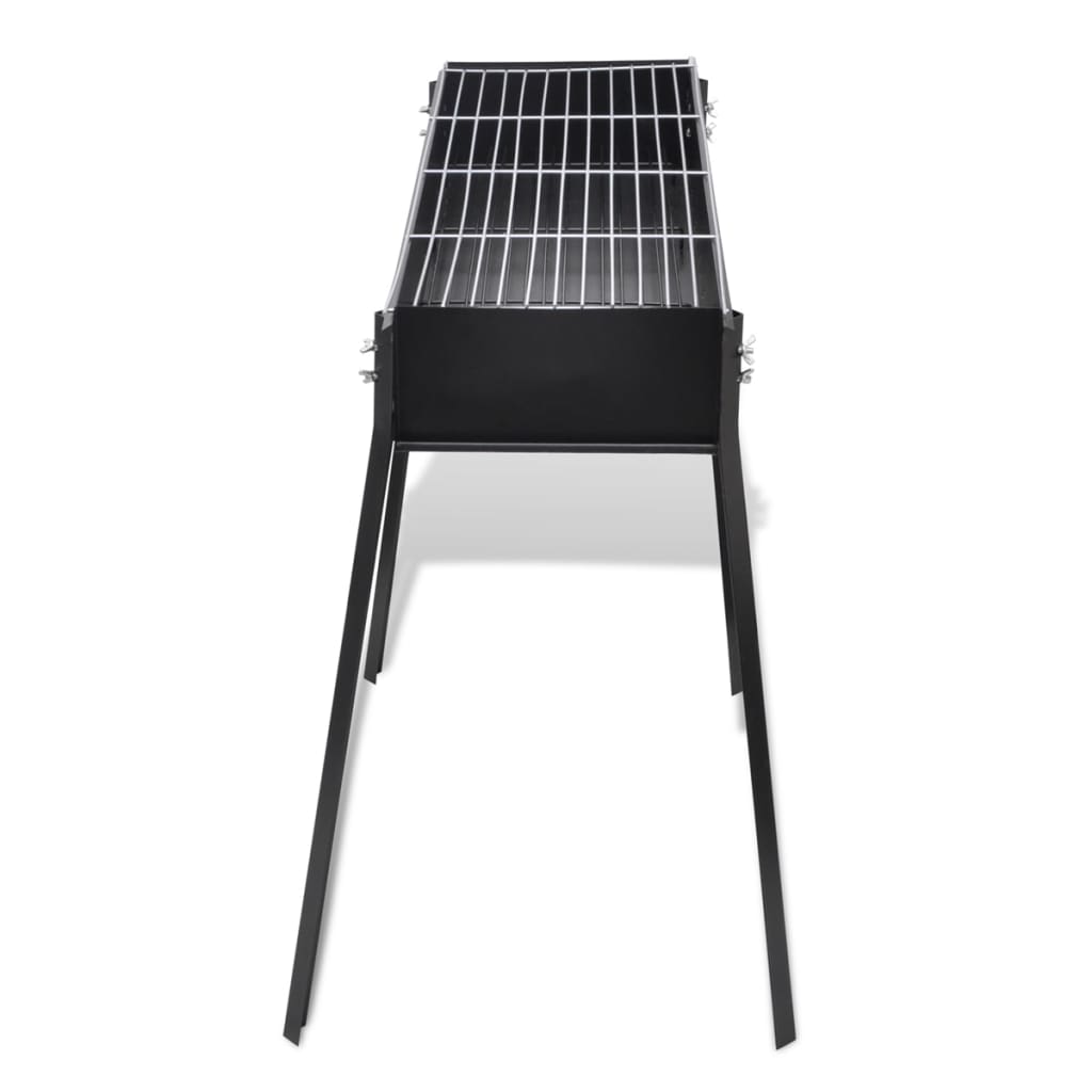 vidaXL Support de barbecue au charbon de bois Carré 75x28 cm