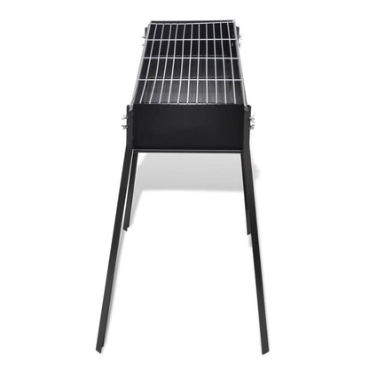 vidaXL Support de barbecue au charbon de bois Carré 75x28 cm