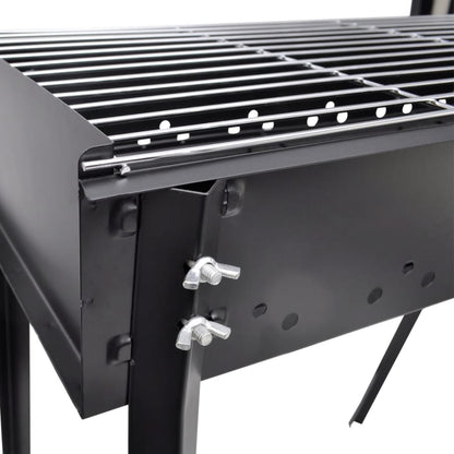 vidaXL Support de barbecue au charbon de bois Carré 75x28 cm