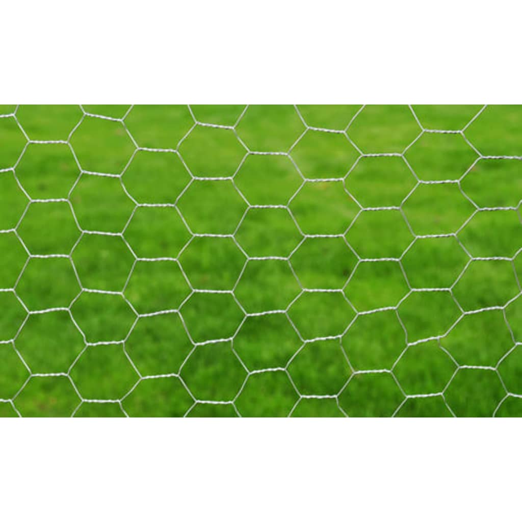 vidaXL Grillage pour volière Acier galvanisé 25 x 0,75 m Argenté