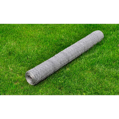 vidaXL Grillage pour volière Acier galvanisé 25 x 0,75 m Argenté