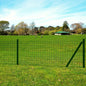vidaXL Clôture euro acier 25x1,5 m vert