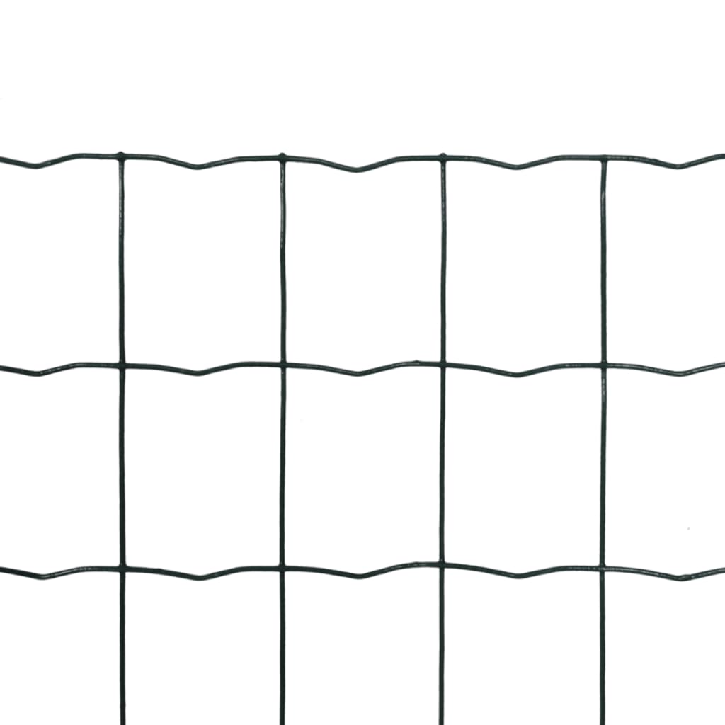 vidaXL Clôture euro Acier 10 x 1,0 m Vert
