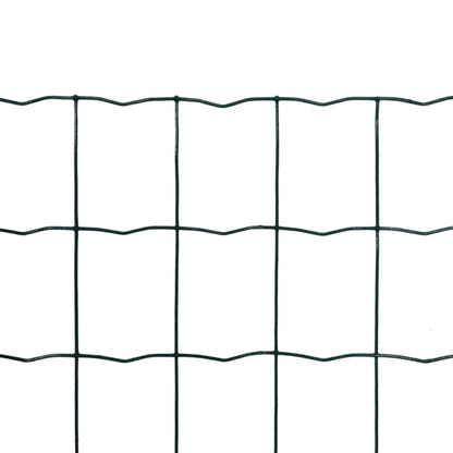 vidaXL Clôture euro Acier 10 x 1,0 m Vert