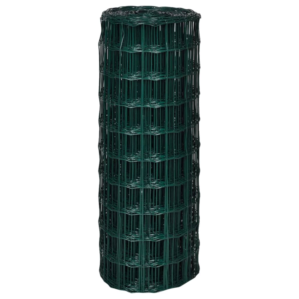 vidaXL Clôture euro Acier 10 x 1,0 m Vert