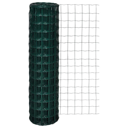 vidaXL Clôture euro Acier 10 x 1,5 m Vert
